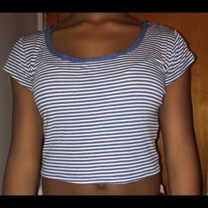 Juniors’ striped tee